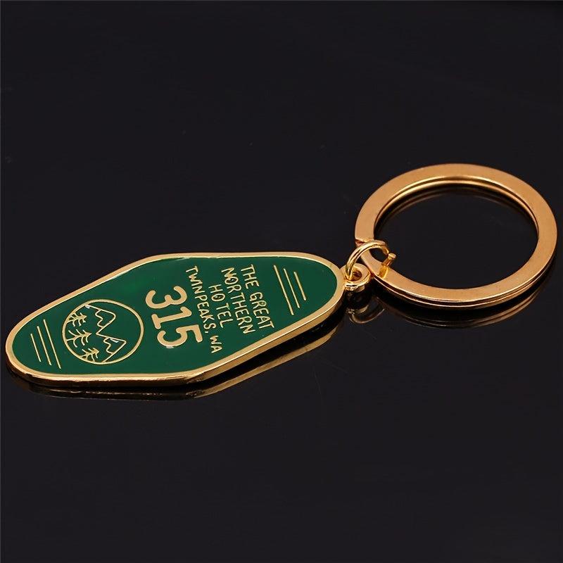 Twin Peaks Room Key Chain Metal Pendant Key Chain