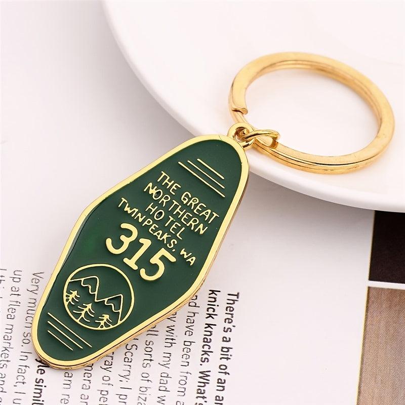 Twin Peaks Room Key Chain Metal Pendant Key Chain