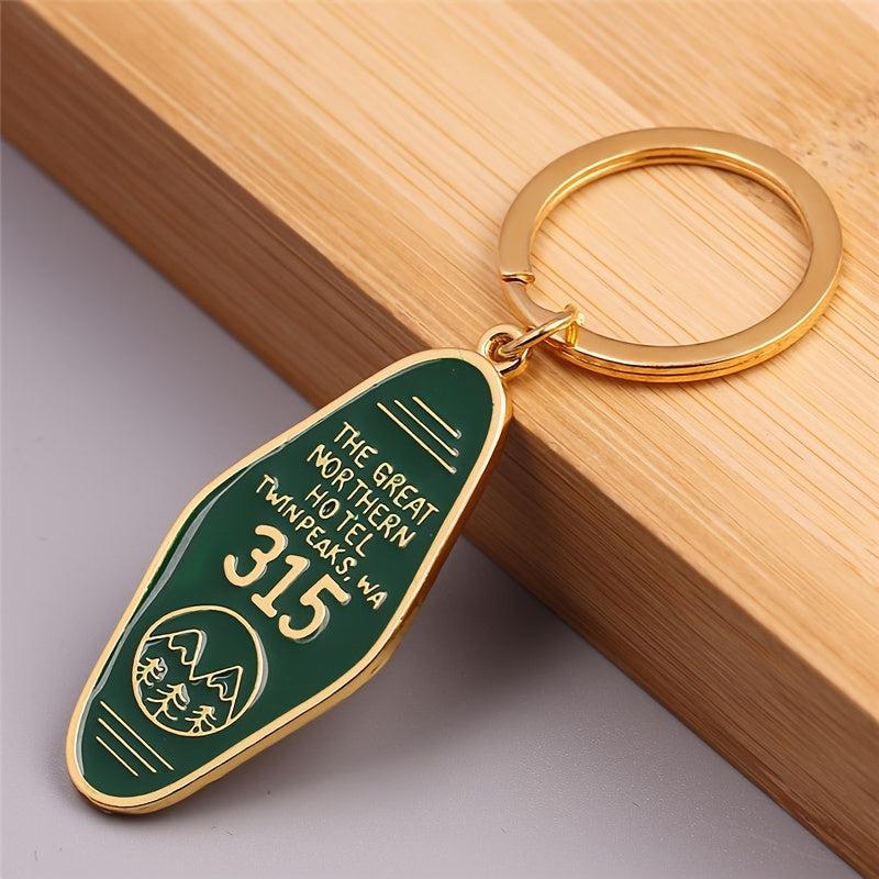 Twin Peaks Room Key Chain Metal Pendant Key Chain