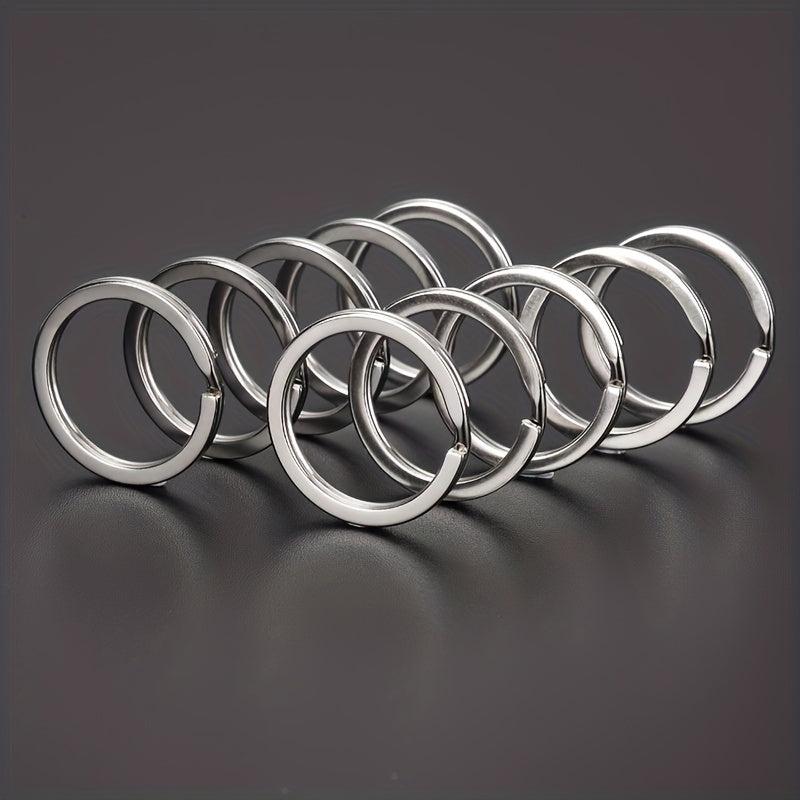 10pcs Iron Key Rings Round Key Rings For Keychains DIY Keyrings