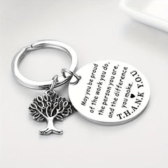 Inspirational Life Tree Key Chain Gift For Men