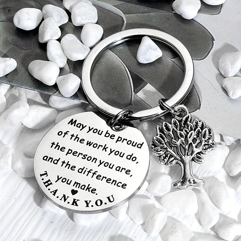 Inspirational Life Tree Key Chain Gift For Men
