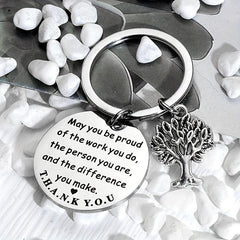 Inspirational Life Tree Key Chain Gift For Men