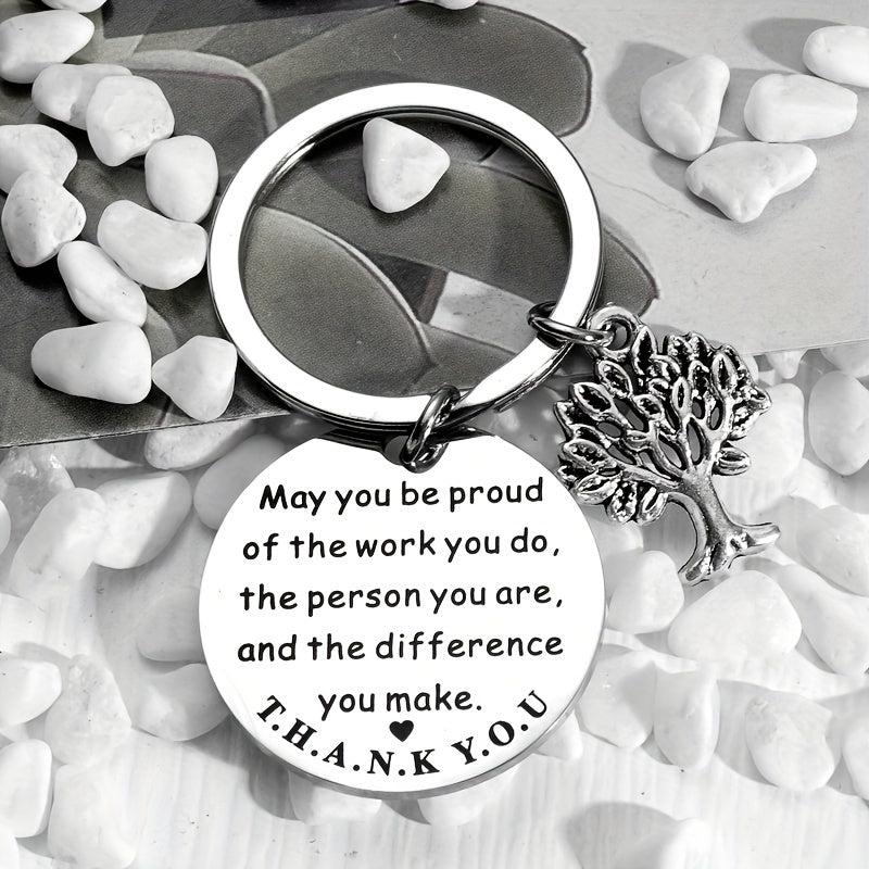 Inspirational Life Tree Key Chain Gift For Men