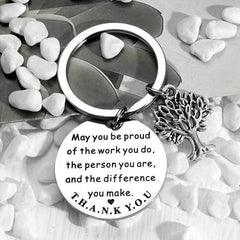 Inspirational Life Tree Key Chain Gift For Men