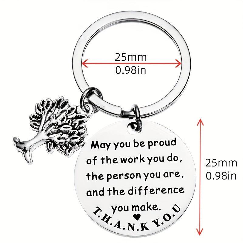 Inspirational Life Tree Key Chain Gift For Men