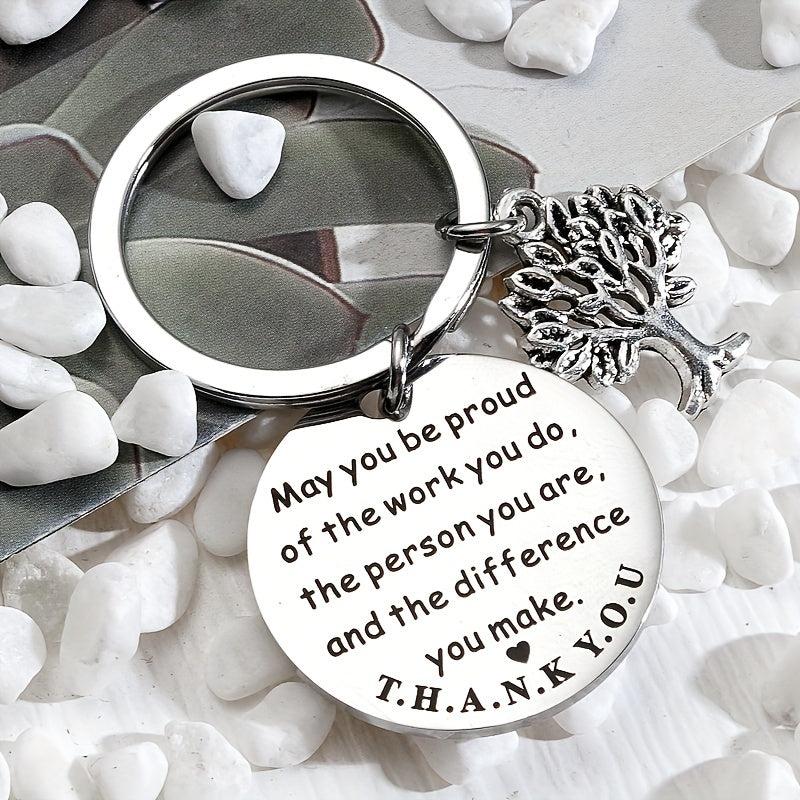Inspirational Life Tree Key Chain Gift For Men
