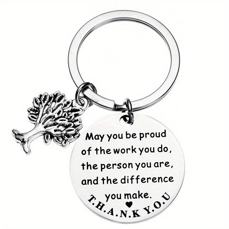 Inspirational Life Tree Key Chain Gift For Men