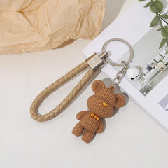 Cartoon Bear Keychain Couple Bag Car Hanging