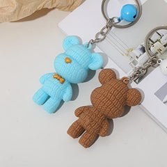 Cartoon Bear Keychain Couple Bag Car Hanging