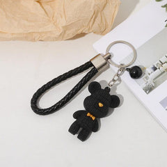 Cartoon Bear Keychain Couple Bag Car Hanging