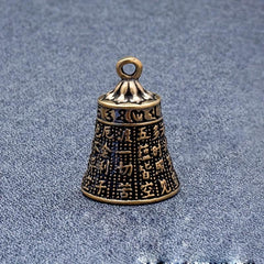 Ancient Brass Heart Bible Bell Copper Wind Chime Pendant