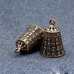 Ancient Brass Heart Bible Bell Copper Wind Chime Pendant