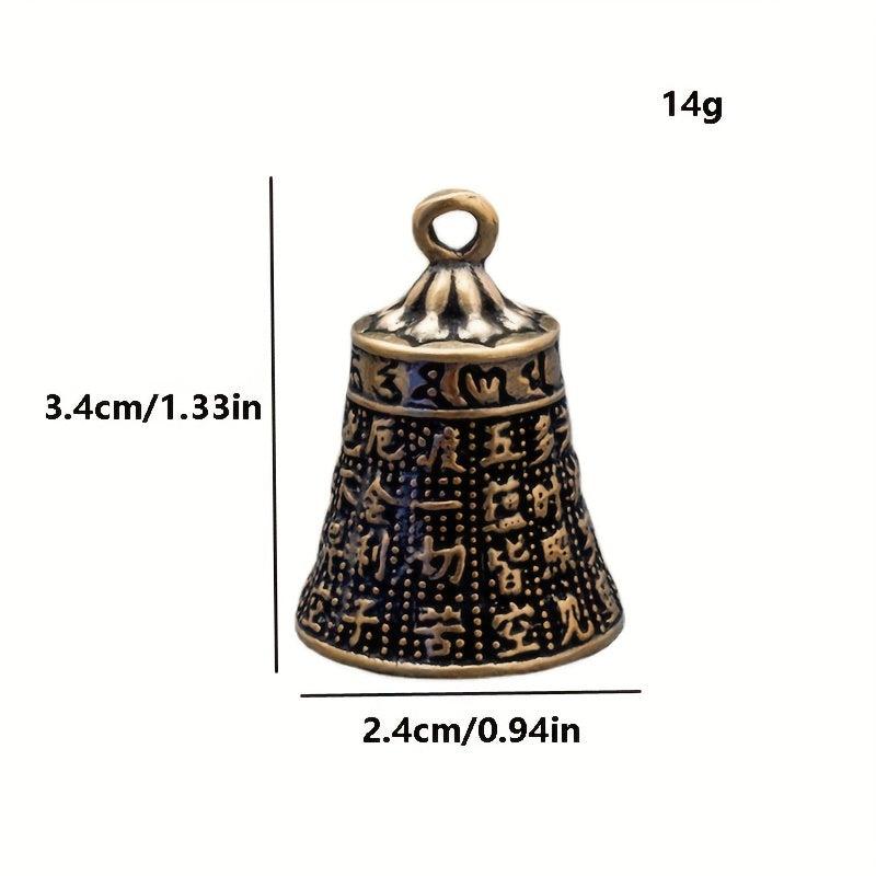 Ancient Brass Heart Bible Bell Copper Wind Chime Pendant