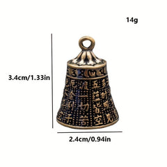 Ancient Brass Heart Bible Bell Copper Wind Chime Pendant