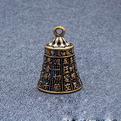 Ancient Brass Heart Bible Bell Copper Wind Chime Pendant