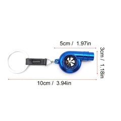 Men's Whistle Sound Turbo Car Keychain