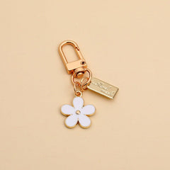 Flower Keychains For Men Headphone Cover Keyring Cartoon Charm Bag Pendants