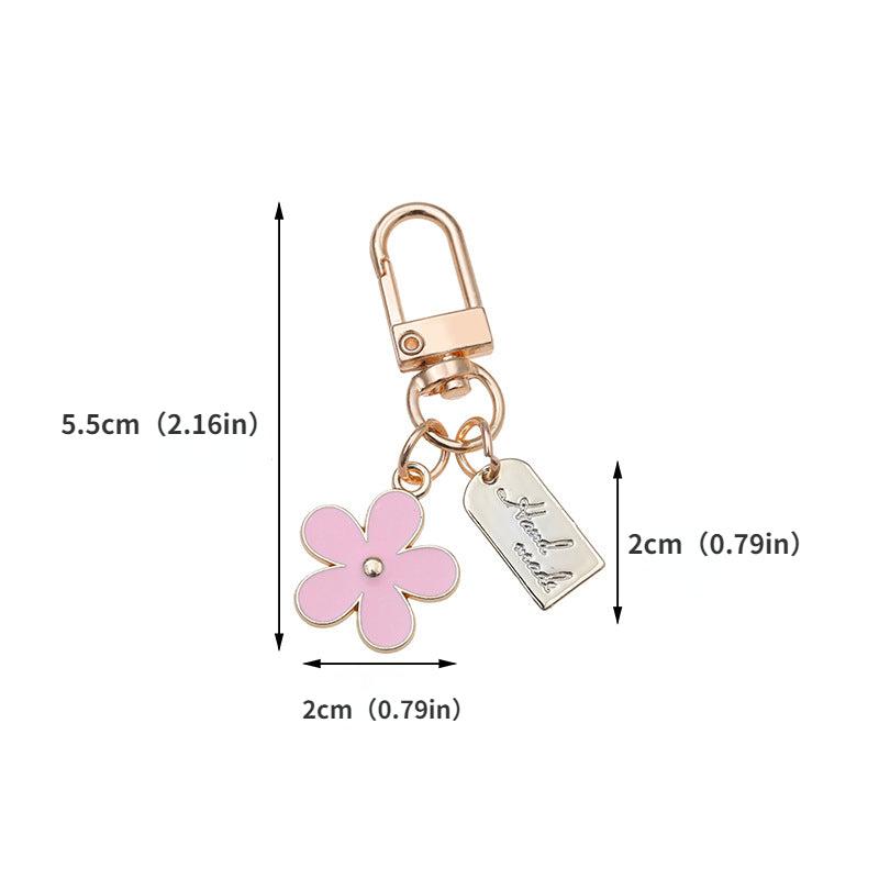 Flower Keychains For Men Headphone Cover Keyring Cartoon Charm Bag Pendants