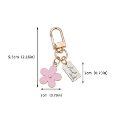 Flower Keychains For Men Headphone Cover Keyring Cartoon Charm Bag Pendants