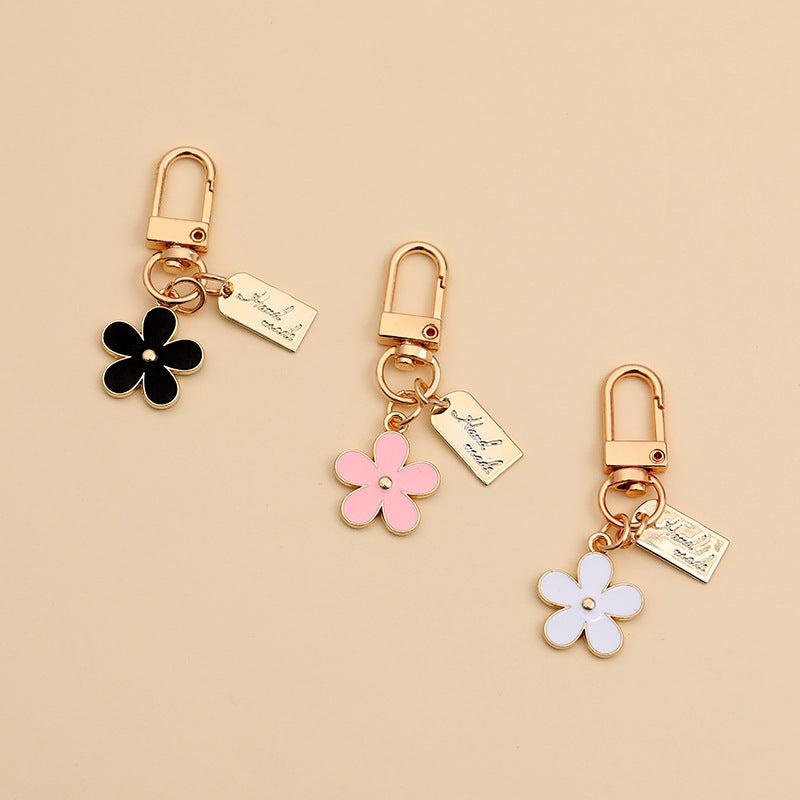 Flower Keychains For Men Headphone Cover Keyring Cartoon Charm Bag Pendants