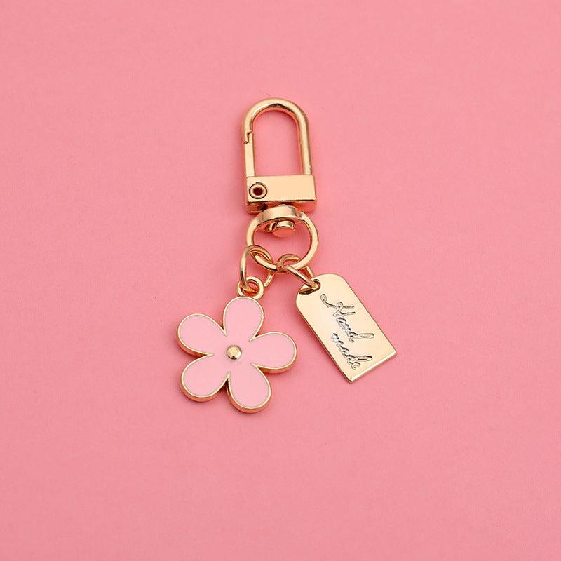 Flower Keychains For Men Headphone Cover Keyring Cartoon Charm Bag Pendants