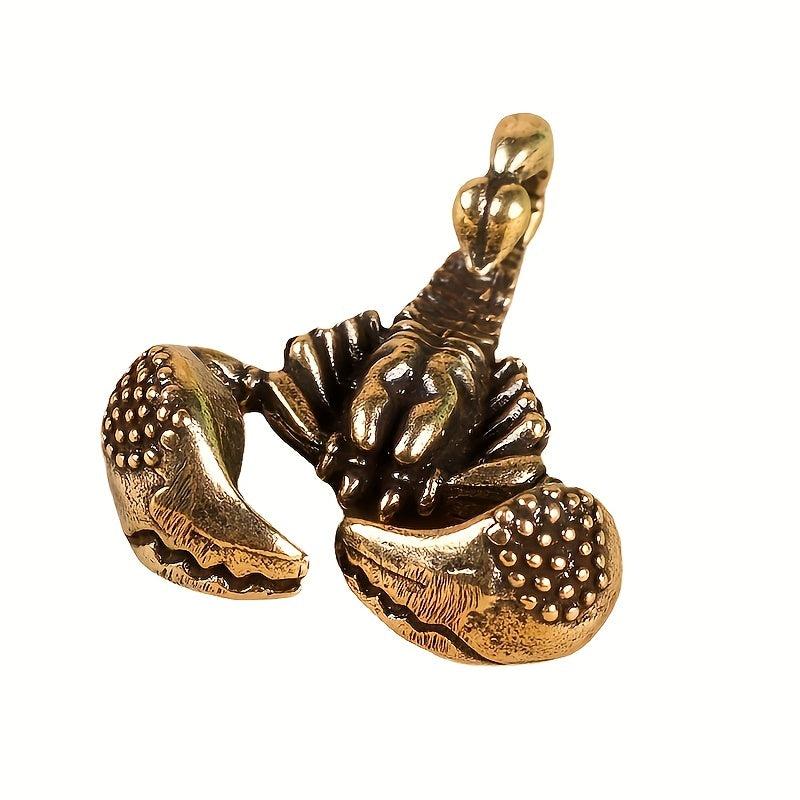 Brass Scorpion Insect Crab Creative Keychain Pendant Hand Grip Piece