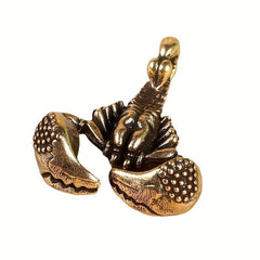 Brass Scorpion Insect Crab Creative Keychain Pendant Hand Grip Piece