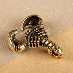 Brass Scorpion Insect Crab Creative Keychain Pendant Hand Grip Piece