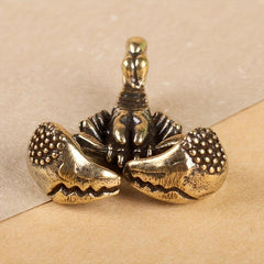 Brass Scorpion Insect Crab Creative Keychain Pendant Hand Grip Piece