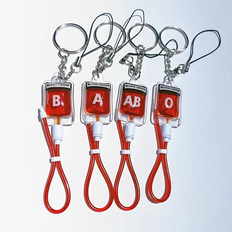 Plasma Blood Bag Keychain Mobile Phone Pendant