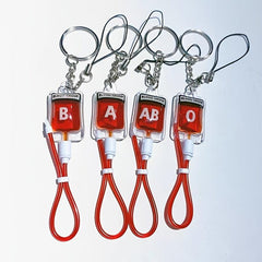 Plasma Blood Bag Keychain Mobile Phone Pendant