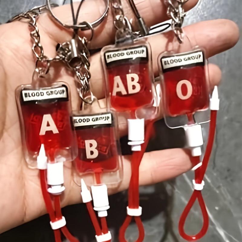 Plasma Blood Bag Keychain Mobile Phone Pendant