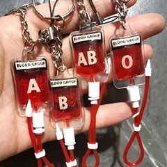 Plasma Blood Bag Keychain Mobile Phone Pendant