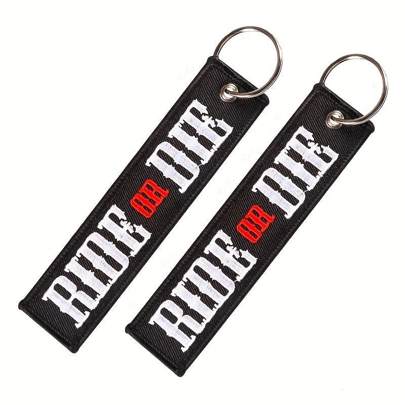 RIDE OR DIE Keychain Jewelry Key Holder For Motorcycle And Cars