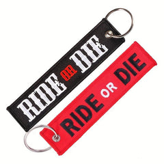 RIDE OR DIE Keychain Jewelry Key Holder For Motorcycle And Cars