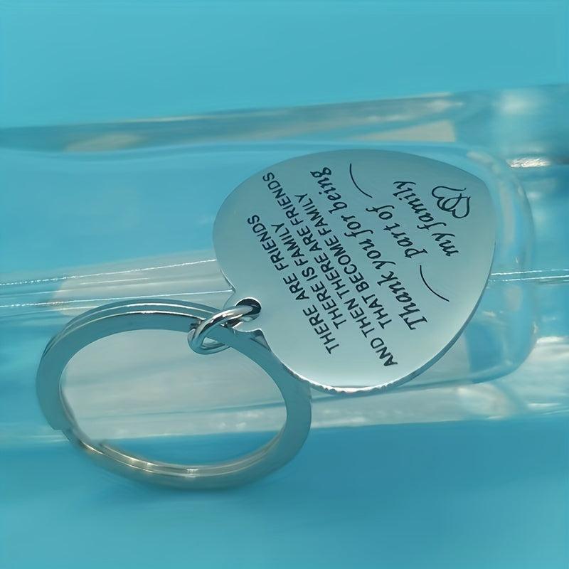 1pc Stainless Steel Funny Keychain Men Women Bestie Friends