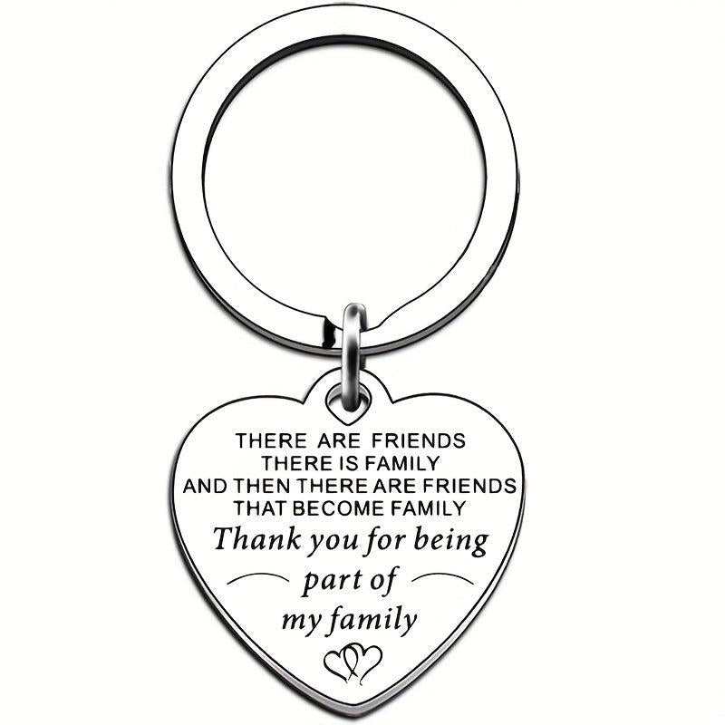 1pc Stainless Steel Funny Keychain Men Women Bestie Friends