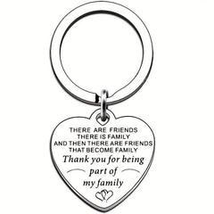 1pc Stainless Steel Funny Keychain Men Women Bestie Friends