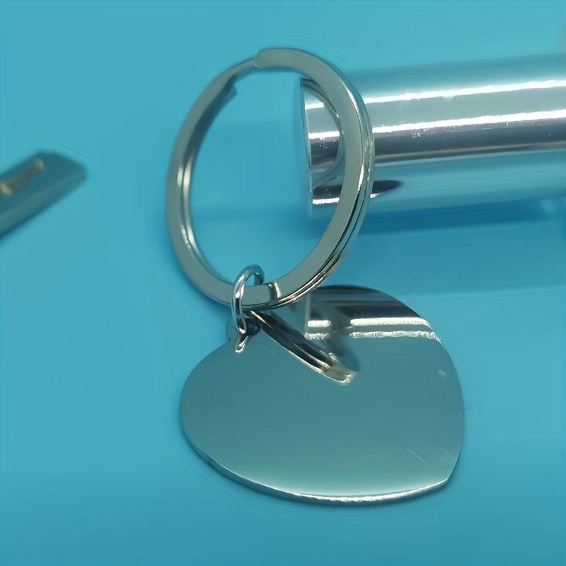 1pc Stainless Steel Funny Keychain Men Women Bestie Friends