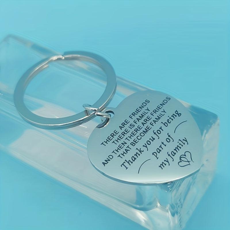 1pc Stainless Steel Funny Keychain Men Women Bestie Friends