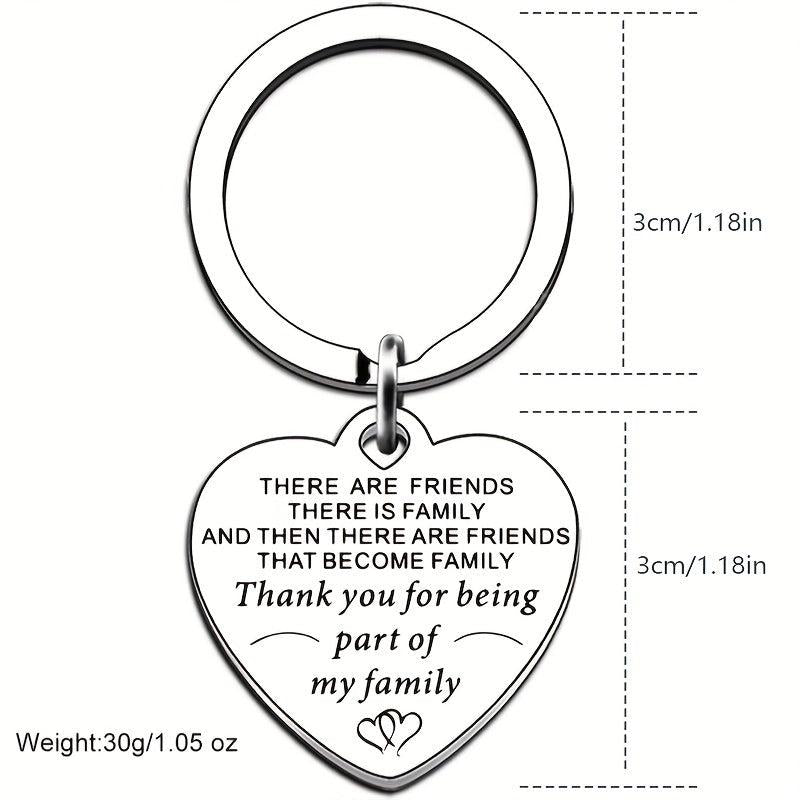 1pc Stainless Steel Funny Keychain Men Women Bestie Friends