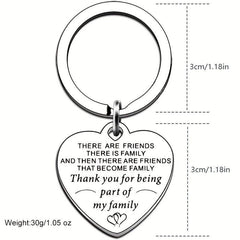 1pc Stainless Steel Funny Keychain Men Women Bestie Friends