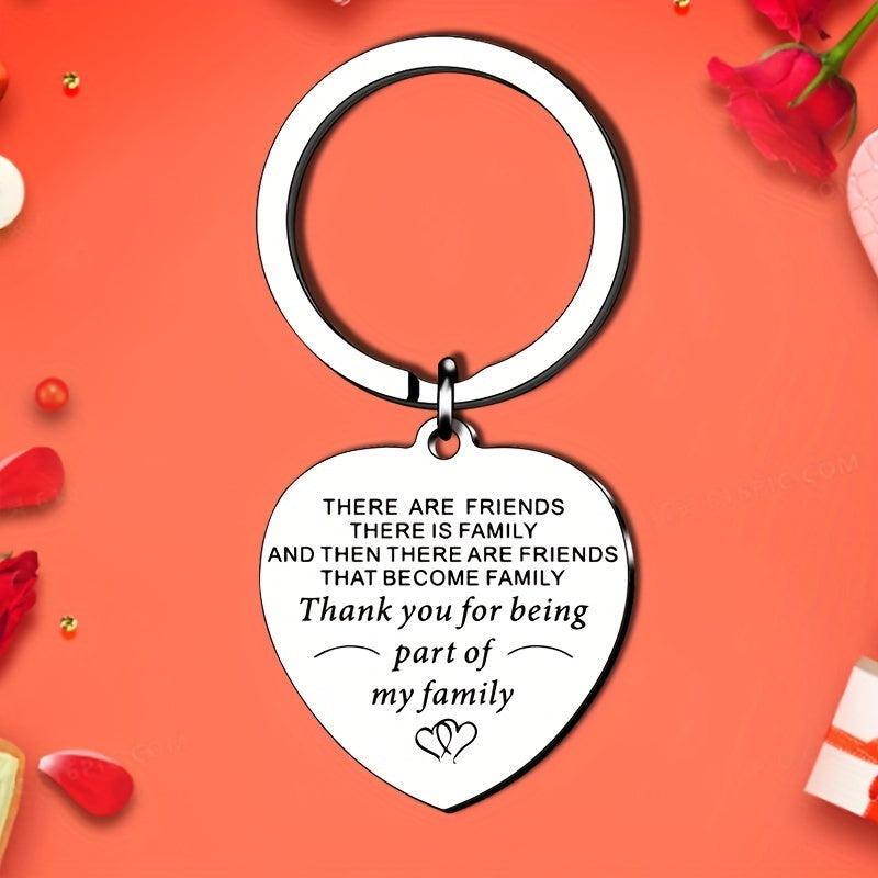 1pc Stainless Steel Funny Keychain Men Women Bestie Friends
