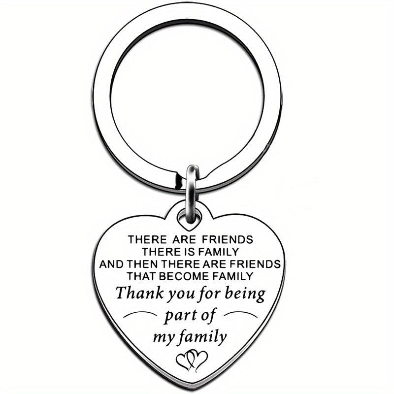 1pc Stainless Steel Funny Keychain Men Women Bestie Friends