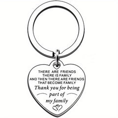 1pc Stainless Steel Funny Keychain Men Women Bestie Friends