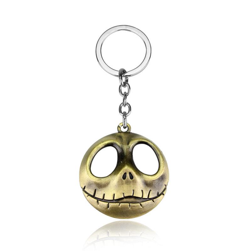 Nightmare Before Christmas Hollow Skull Mask Keychain Bag Pendant