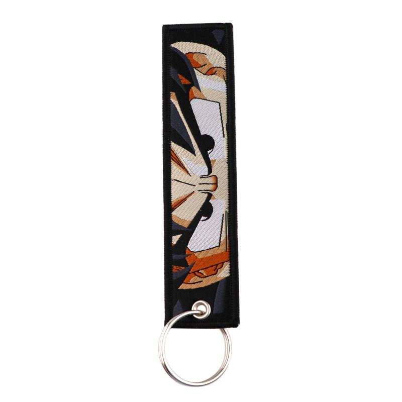 Anime Embroidered Keys Tag Keychains Jet Tag For Men
