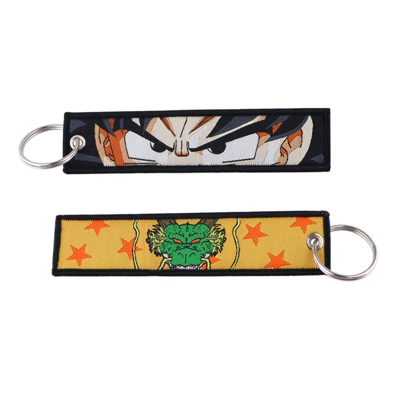 Anime Embroidered Keys Tag Keychains Jet Tag For Men