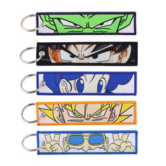 Anime Embroidered Keys Tag Keychains Jet Tag For Men
